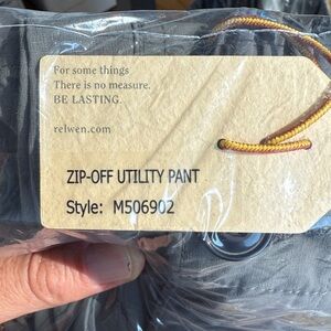 Gray Zip-Off Utility Pant Size M